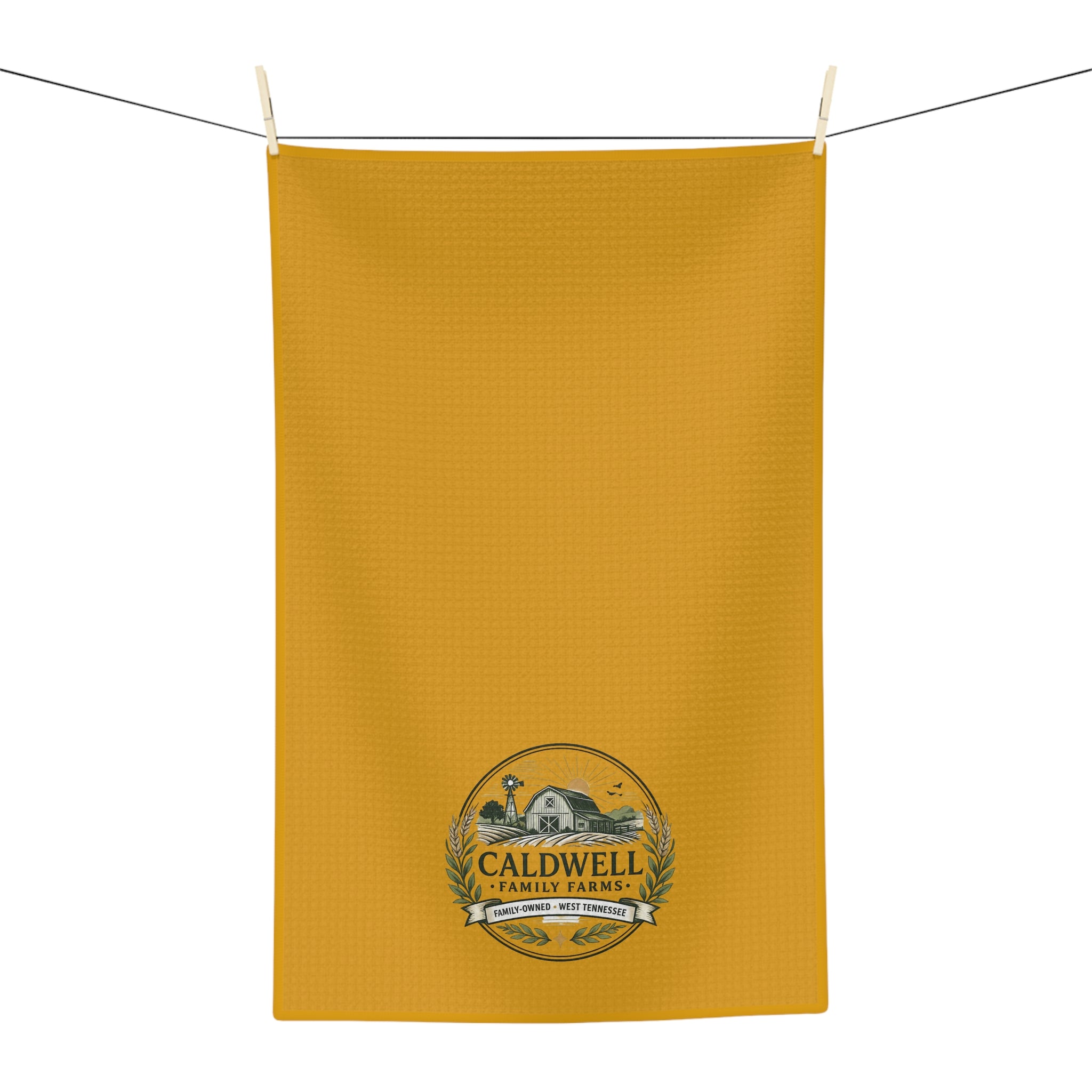 Caldwell Family Farms Microfiber Tea Towel – Vintage Farmhouse Kitchen Towel