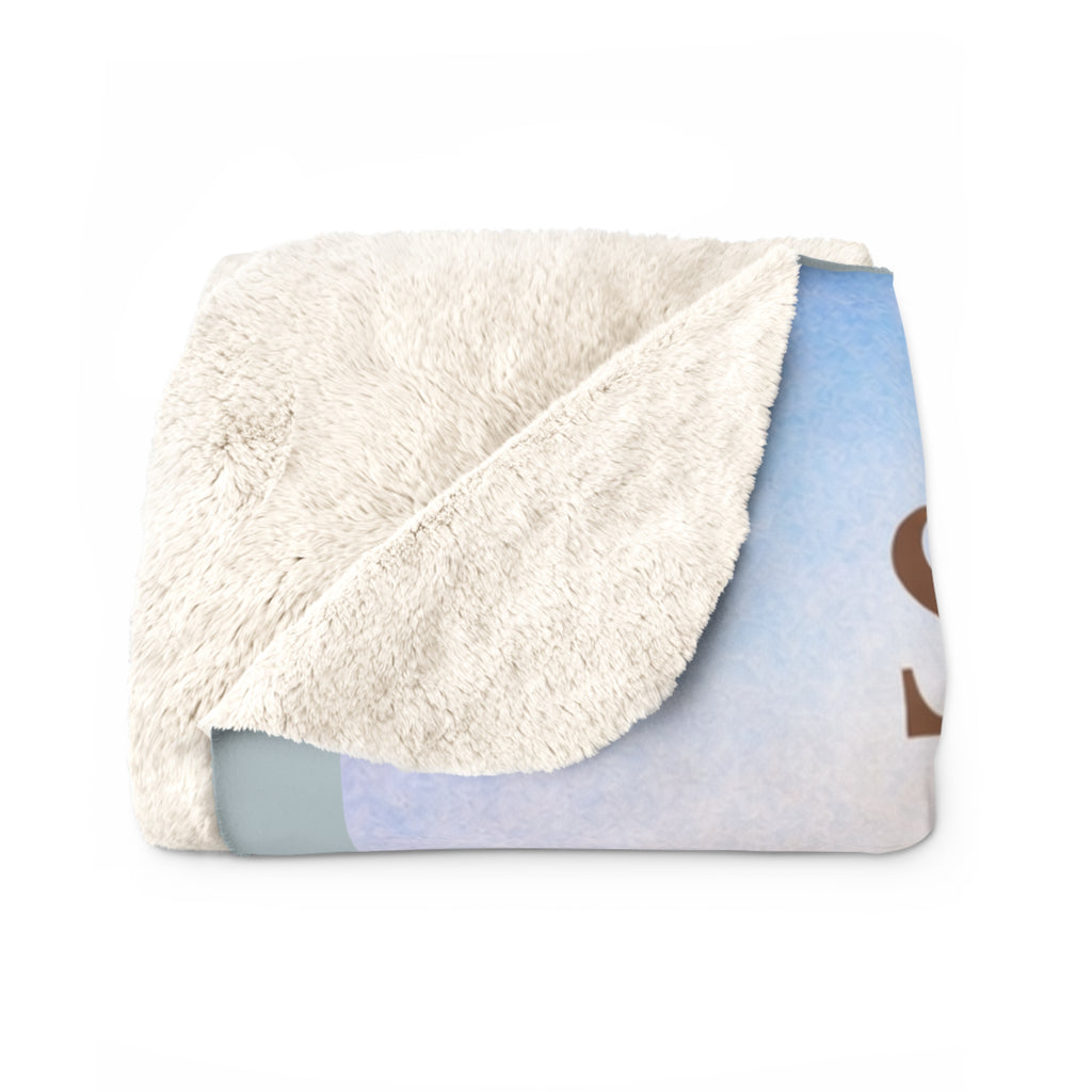 Personalized Kids Sherpa Blanket – “Sir Grayson and the Rescue Code” Cozy Storybook Throw