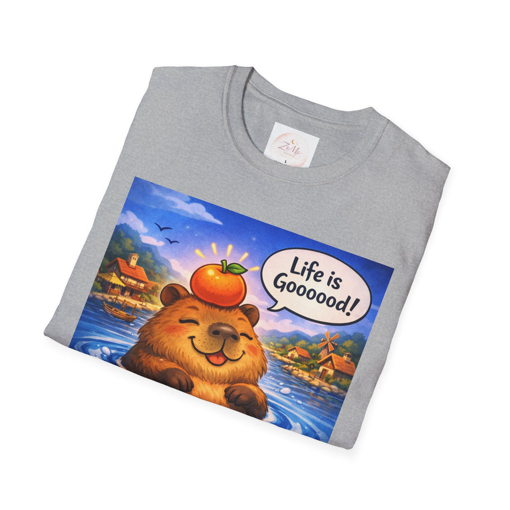 Life is Goooood Capybara Tee 🐹🍊   Night Version