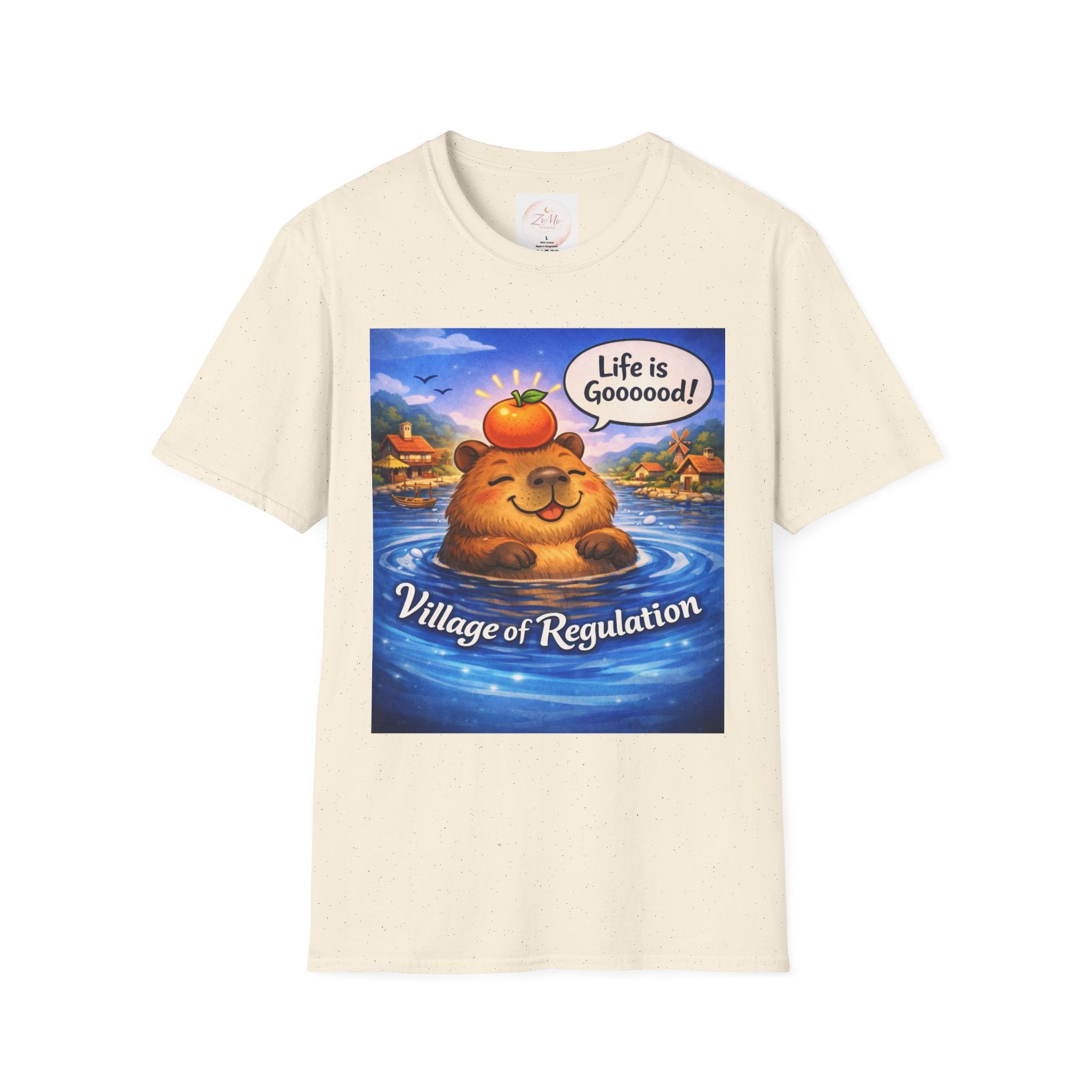 Life is Goooood Capybara Tee 🐹🍊   Night Version