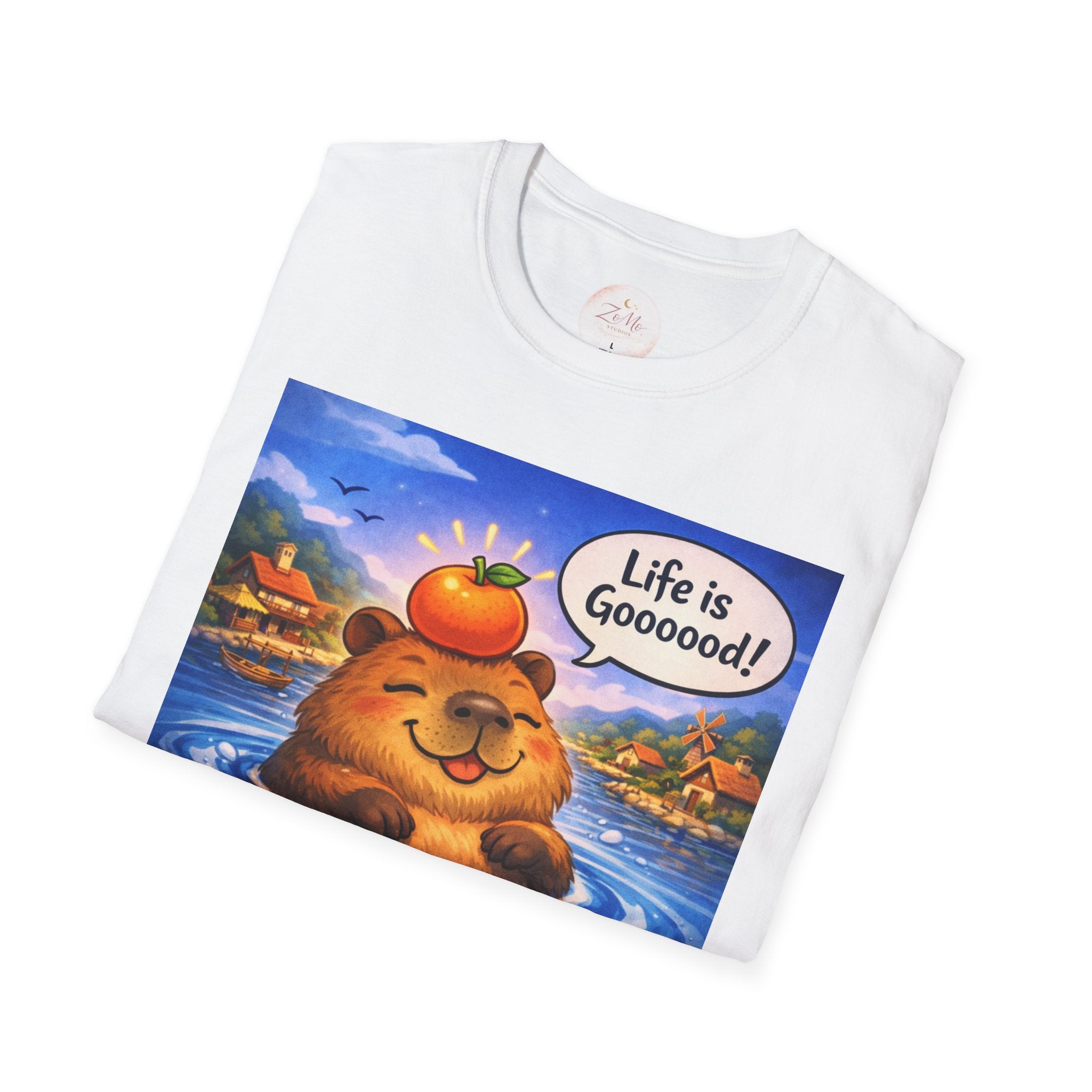 Life is Goooood Capybara Tee 🐹🍊   Night Version