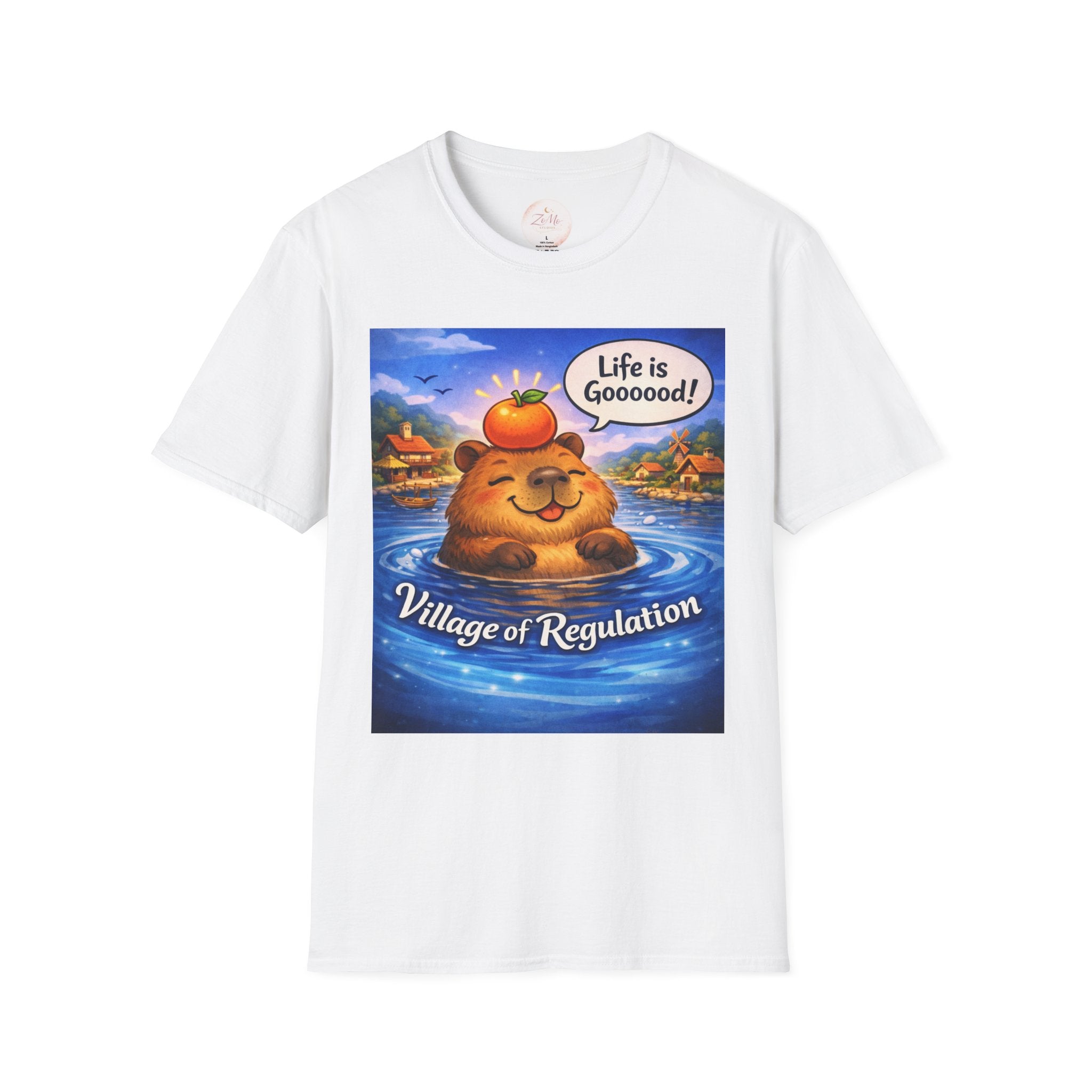 Life is Goooood Capybara Tee 🐹🍊   Night Version