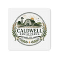 Caldwell Family Farms Die-Cut Magnet — Rustic Farmhouse Logo Magnet