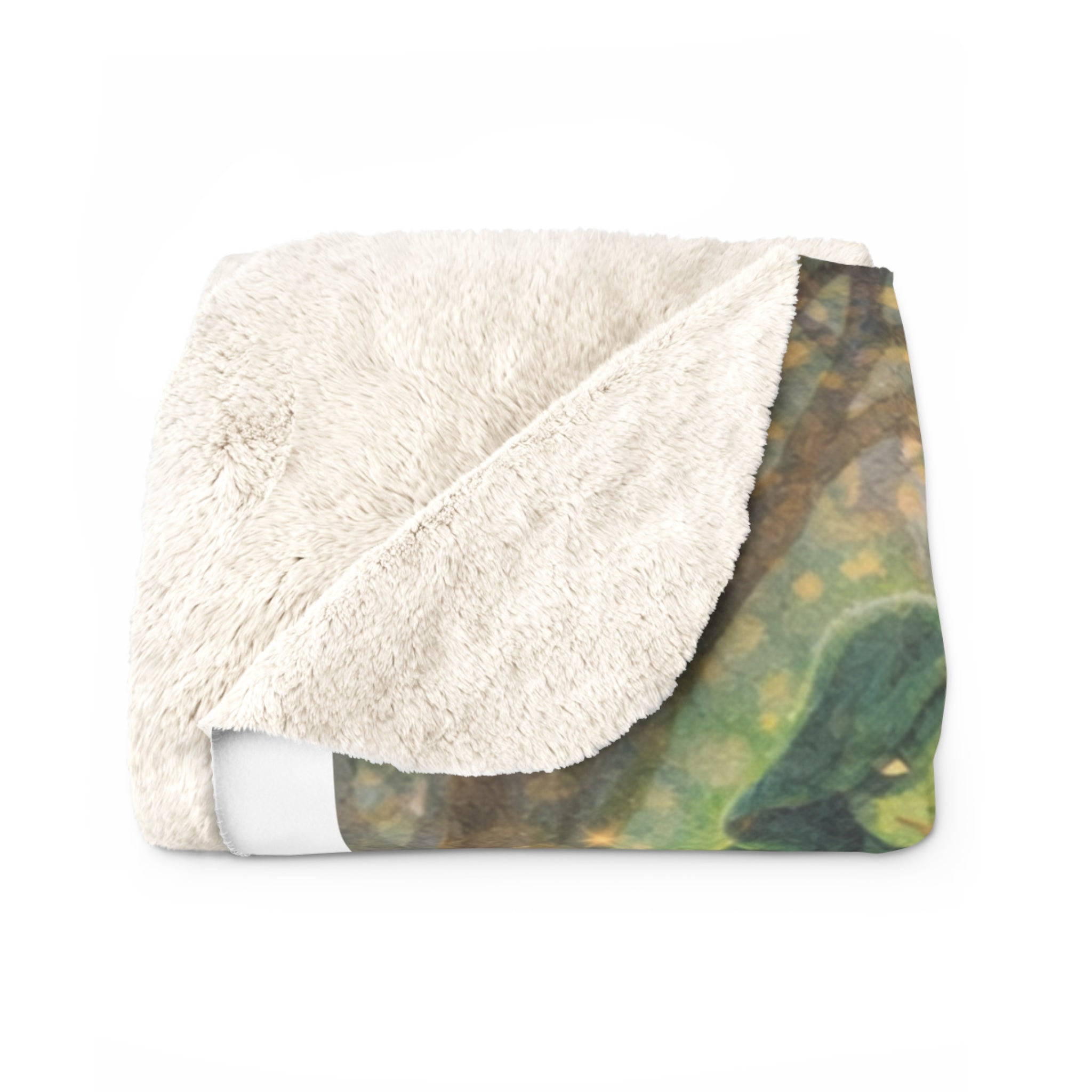 Princess Kate and the Missing Capybara Sherpa Blanket — Cozy Medieval Picnic Scene Throw